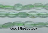 CFL641 15.5 inches 8*12mm oval green fluorite beads wholesale