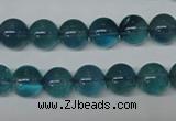 CFL663 15.5 inches 10mm round AB grade blue fluorite beads wholesale