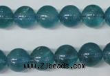 CFL664 15.5 inches 12mm round AB grade blue fluorite beads wholesale