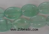 CFL866 15.5 inches 13*18mm oval green fluorite gemstone beads