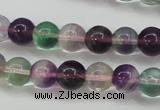 CFL903 15.5 inches 7mm round rainbow fluorite gemstone beads