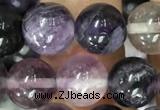 CFL913 15.5 inches 10mm round purple fluorite beads wholesale