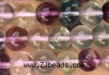 CFL918 15.5 inches 4mm round fluorite gemstone beads