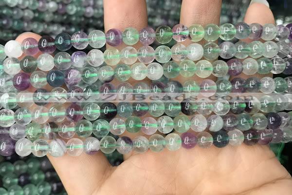 CFL924 15.5 inches 6mm round fluorite beads wholesale