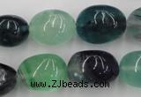 CFL953 15.5 inches 15*20mm nuggets natural fluorite beads wholesale