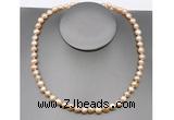 CFN24 8mm - 9mm baroque pink freshwater pearl necklace, 16 - 54 inches