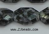 CFS330 15.5 inches 18*25mm faceted freeform feldspar gemstone beads