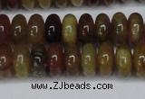 CFW110 15.5 inches 6*12mm rondelle flower jade gemstone beads