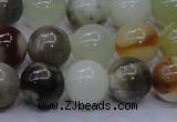 CFW15 15.5 inches 12mm round flower jade beads wholesale