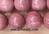 CFW52 15.5 inches 8mm round natural pink wooden jasper beads