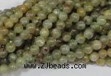 CGA201 15.5 inches 4mm round natural green garnet beads