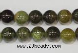 CGA204 15.5 inches 10mm round natural green garnet beads