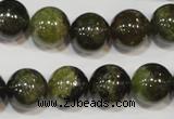 CGA205 15.5 inches 12mm round natural green garnet beads