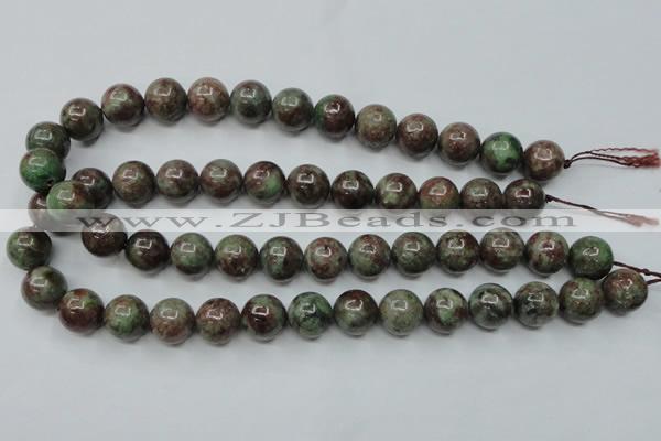 CGA303 15.5 inches 10mm round red green garnet gemstone beads