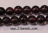 CGA351 14 inches 3mm round natural red garnet beads wholesale