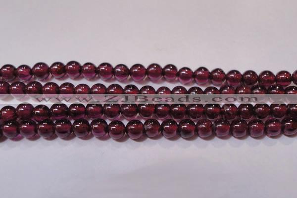 CGA356 15 inches 3mm round natural red garnet beads wholesale