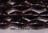 CGA374 15 inches 5*8mm rice natural red garnet beads wholesale