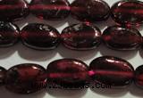 CGA407 15.5 inches 5*7mm oval natural red garnet beads wholesale