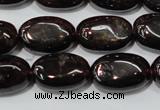 CGA470 15.5 inches 8*12mm oval natural red garnet beads