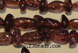 CGA489 15.5 inches 4*8mm – 4*10mm nuggets natural red garnet beads