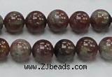 CGA50 15.5 inches 10mm round red green garnet gemstone beads