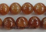 CGA503 15.5 inches 8mm round A grade yellow red garnet beads