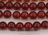 CGA611 15.5 inches 6mm AAA grade round natural orange garnet beads