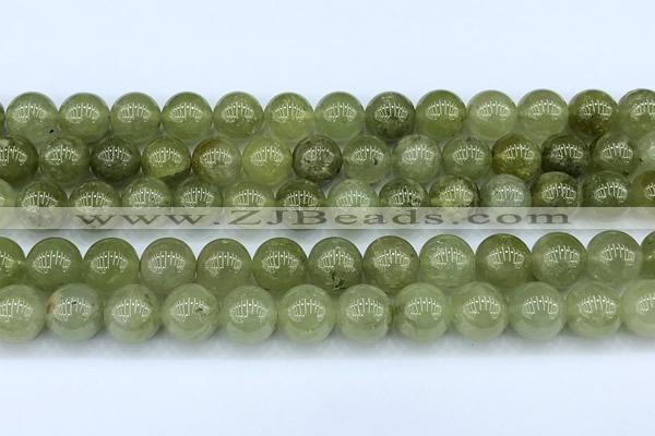 CGA847 15 inches 10mm round green garnet beads
