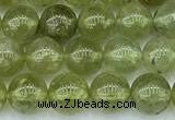 CGA850 15 inches 6mm round green garnet beads