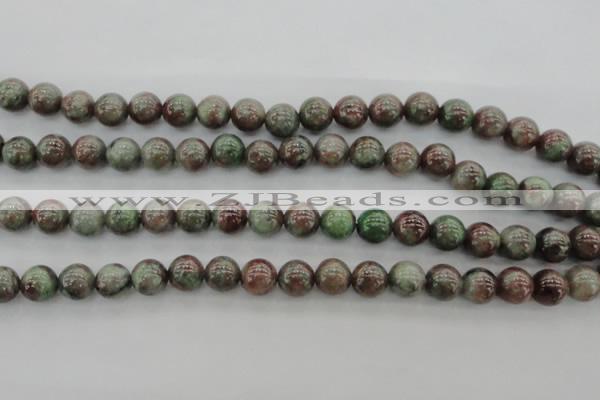 CGA88 15.5 inches 8mm round red green garnet gemstone beads