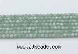 CGA910 15.5 inches 4mm faceted round green angel skin beads wholesale