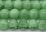 CGA930 15 inches 6mm round green angel skin beads