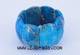 CGB155 8 inches fashion dyed imperial jasper gemstone stretchy bracelet