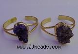 CGB2008 20*30mm - 25*30mm freeform druzy amethyst bangles