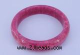 CGB201 Inner diameter 60mm fashion dyed rhodochrosite gemstone bangle