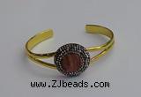 CGB2030 25mm coin plated druzy agate bangles wholesale