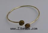 CGB2041 10mm coin plated druzy agate gemstone bangles wholesale