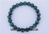 CGB215 2pcs 7.5 inches 4mm natural malachite gemstone bracelets