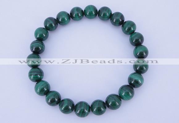 CGB217 2pcs 7.5 inches 8mm natural malachite gemstone bracelets