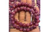 CGB2500 7.5 inches 6mm round ruby gemstone beaded bracelets