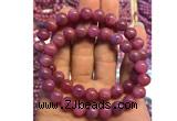 CGB2501 7.5 inches 7mm round ruby gemstone beaded bracelets