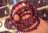 CGB2511 7.5 inches 7mm round ruby zoisite beaded bracelets