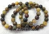 CGB2601 7.5 inches 10mm round natural pietersit beaded bracelets