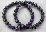 CGB2610 7.5 inches 8mm round natural sugilite beaded bracelets