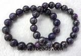 CGB2613 7.5 inches 11mm round natural sugilite beaded bracelets