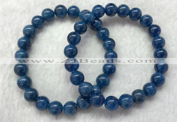 CGB2624 7.5 inches 8mm round natural apatite beaded bracelets