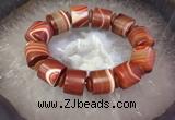 CGB3016 7.5 inches 13*16mm - 15*19mm tube agate bracelet