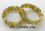 CGB3101 7.5 inches 8*15mm oval agate gemstone bracelets