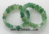 CGB3106 7.5 inches 8*15mm oval agate gemstone bracelets