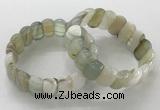 CGB3127 7.5 inches 10*20mm faceted oval agate bracelets